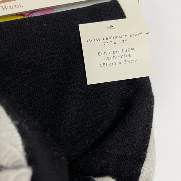 NWT RACHEL ROY LONG SOFT KNIT 100% CASHMERE Scarf - Picture 4 of 5